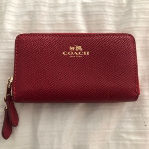 Coach leather card case